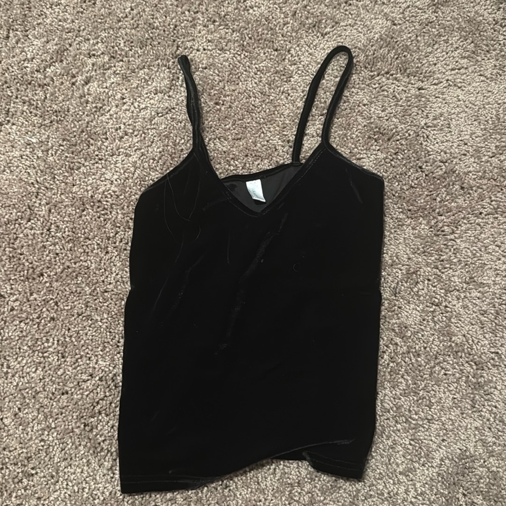 Velvet Black Tank Top
